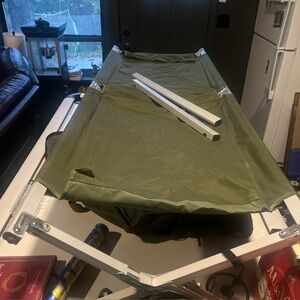 Green Folding Camping Cot US Army Issue